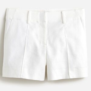 Like NEW J. Crew High Rise Pintuck Suit Short in Stretch Linen Blend